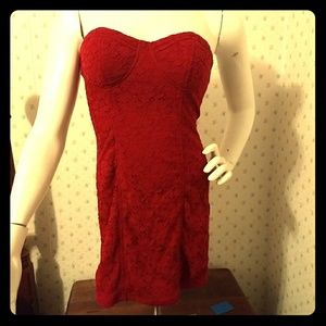 Sexy AF red lacey dress